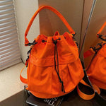 Drawstring Bucket Shape Bag