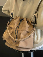 Drawstring Bucket Shape Bag