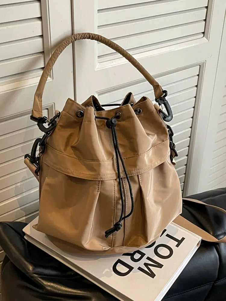 Drawstring Bucket Shape Bag