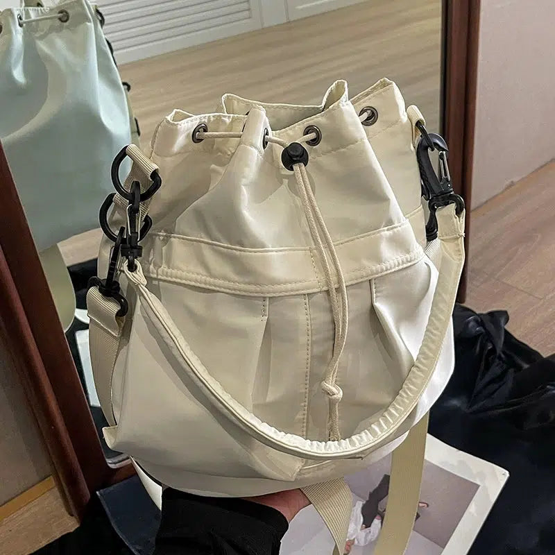 Drawstring Bucket Shape Bag