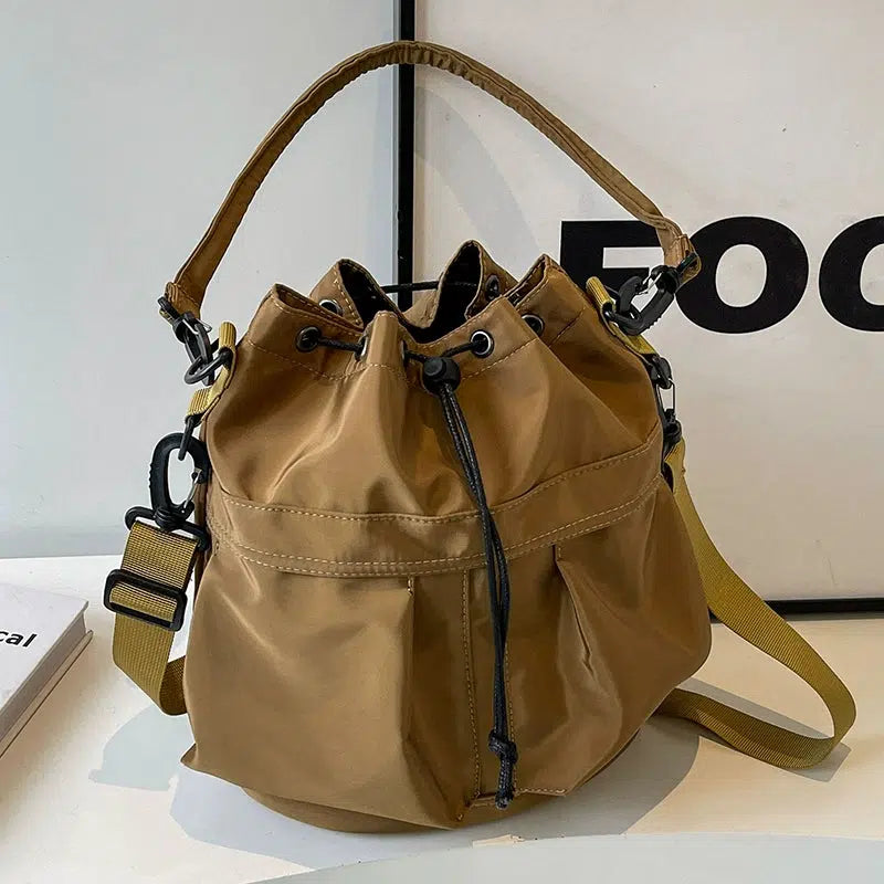 Drawstring Bucket Shape Bag
