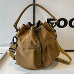Drawstring Bucket Shape Bag