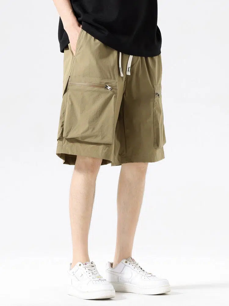 Drawstring Cargo Shorts