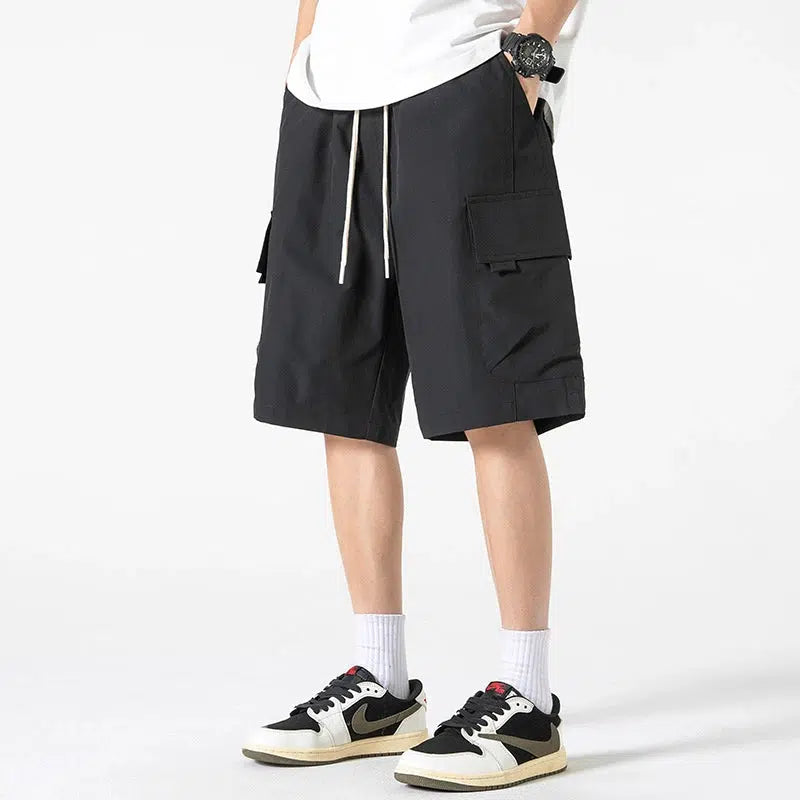 Drawstring Cargo Shorts