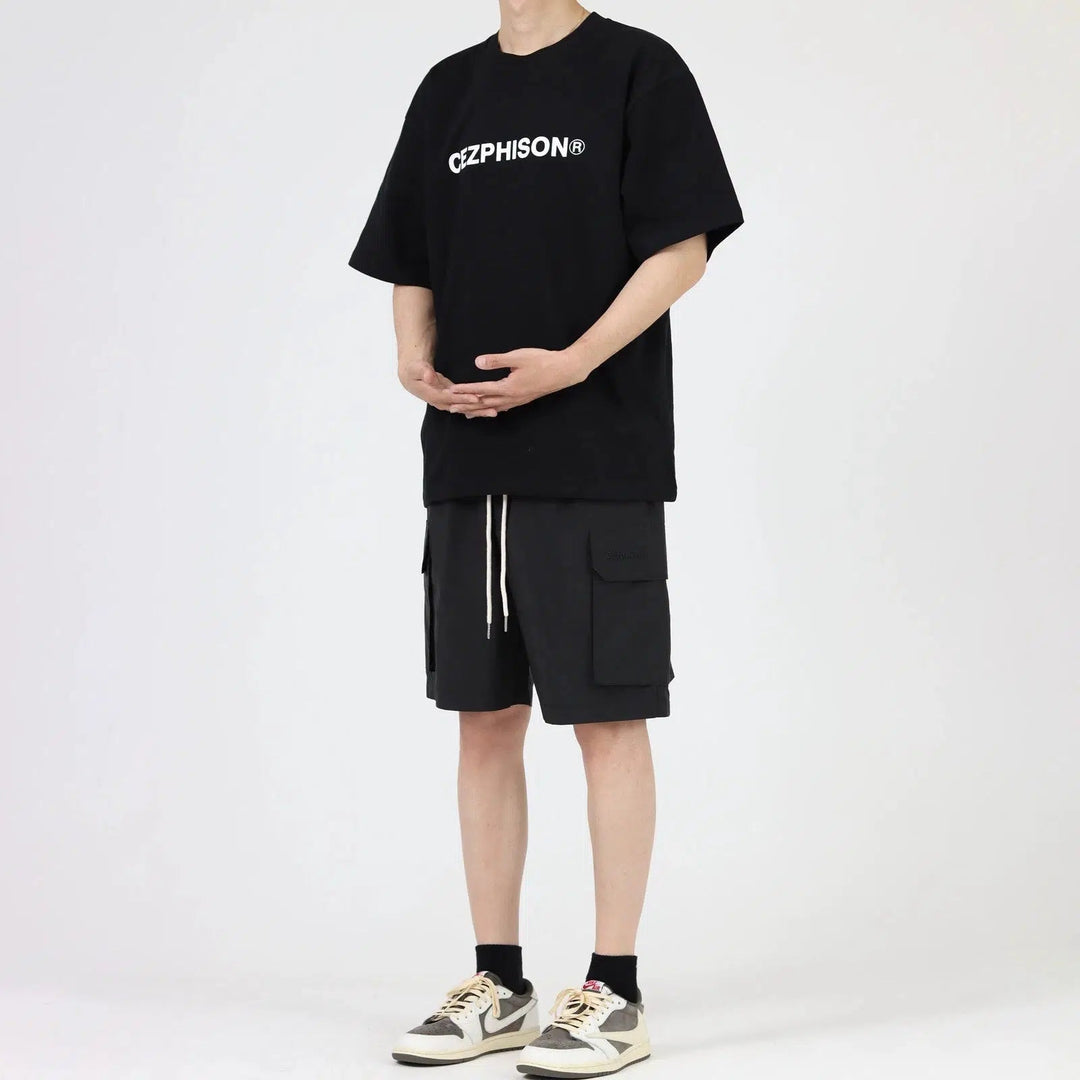 Drawstring Cargo Shorts