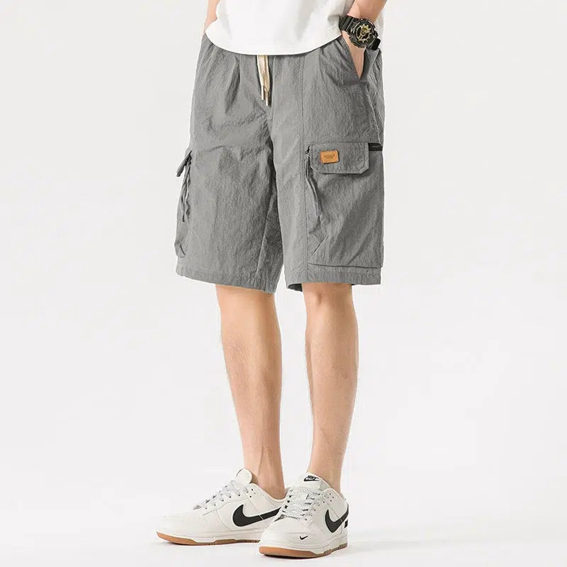 Drawstring Cargo Shorts