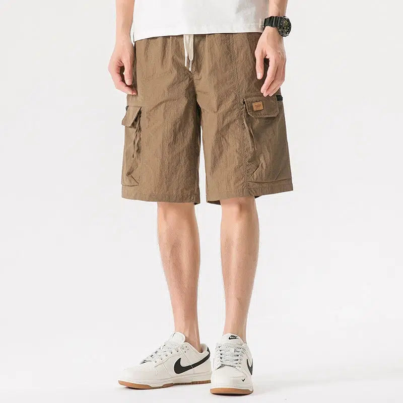 Drawstring Cargo Shorts