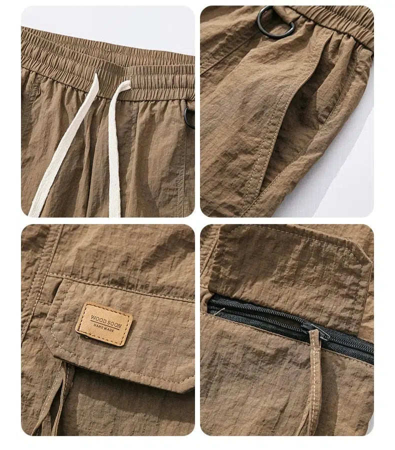 Drawstring Cargo Shorts