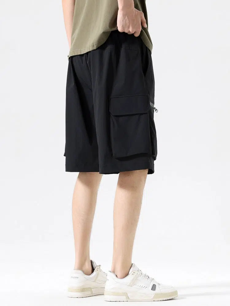 Drawstring Cargo Shorts