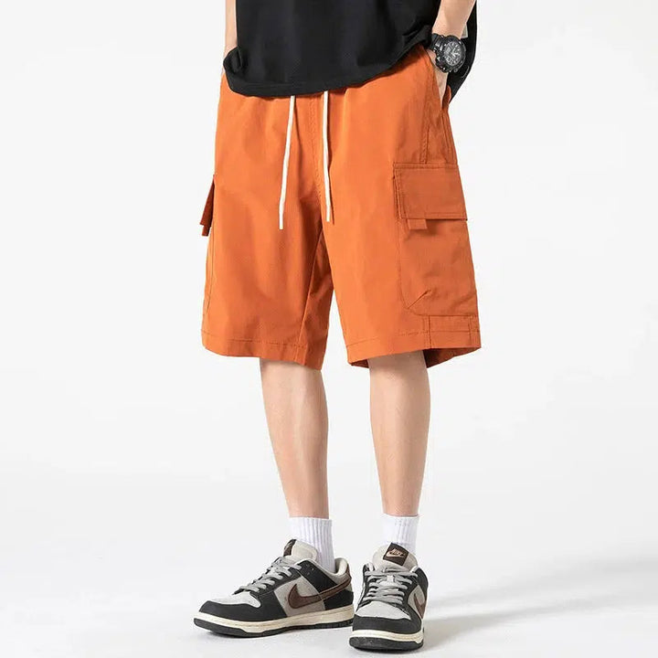 Drawstring Cargo Shorts