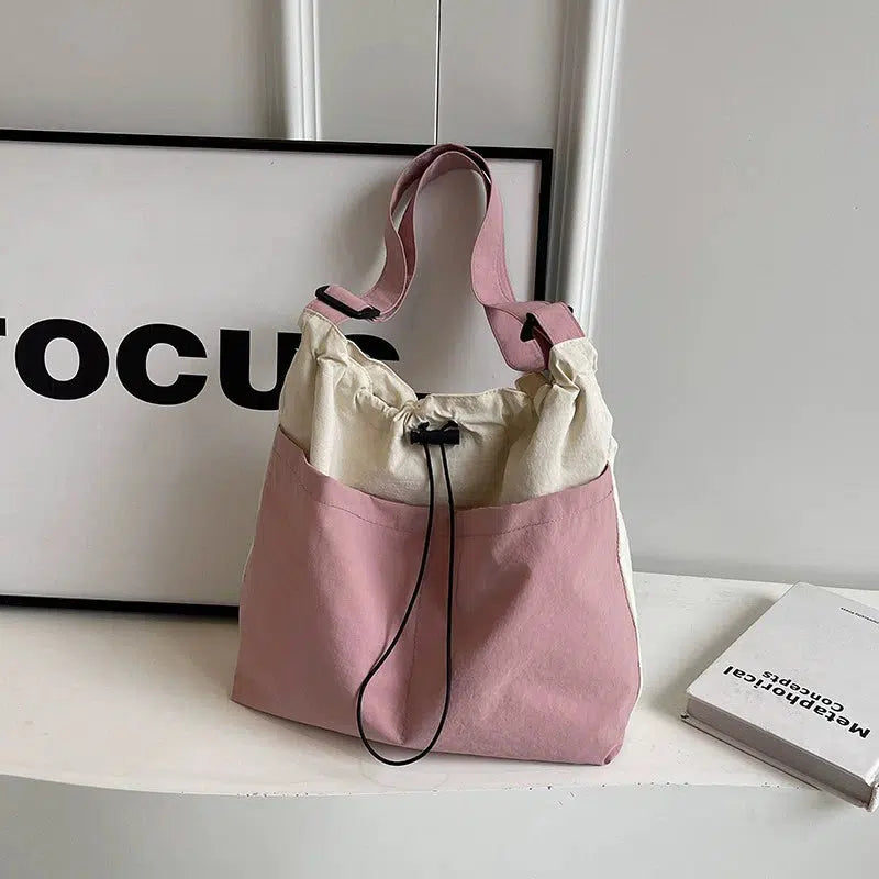 Drawstring Casual Shoulder Bag