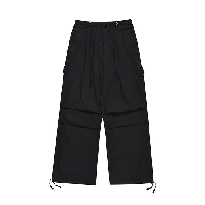 Drawstring Cuff Nylon Cargo Pants