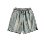 Drawstring Denim Shorts