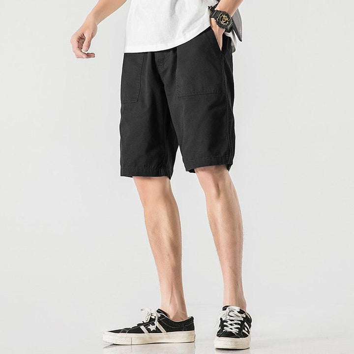 Drawstring Elastic Track Shorts