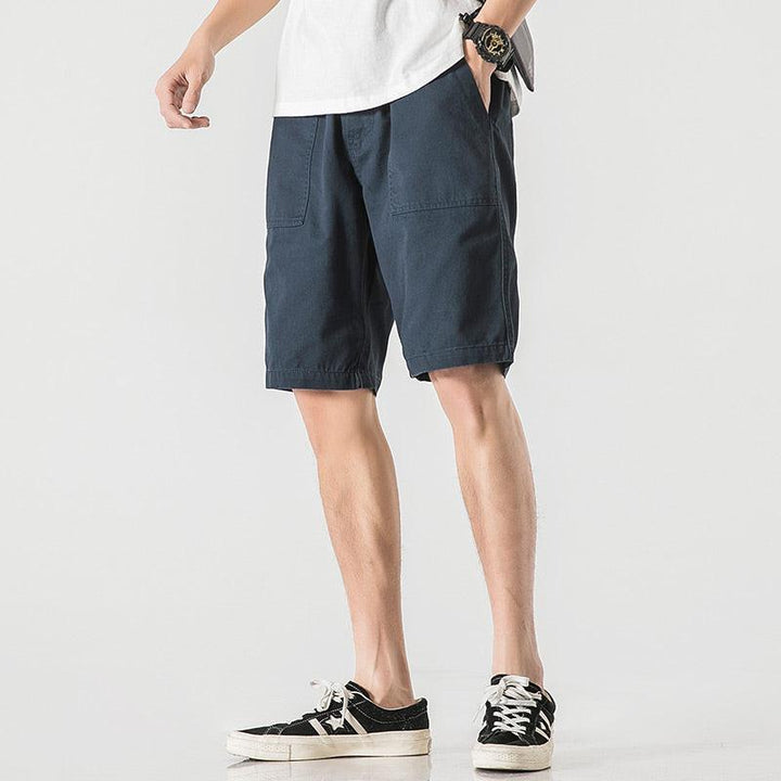 Drawstring Elastic Track Shorts