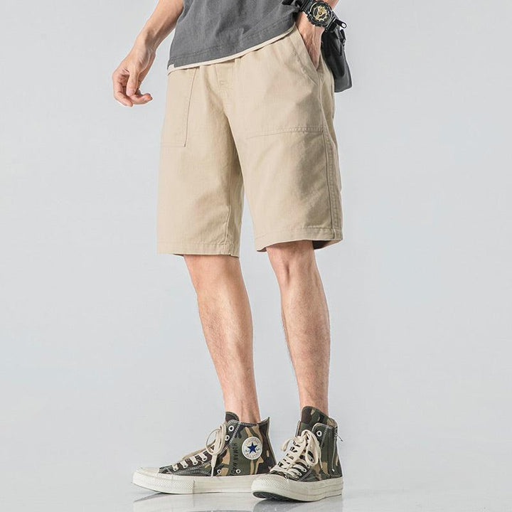 Drawstring Elastic Track Shorts