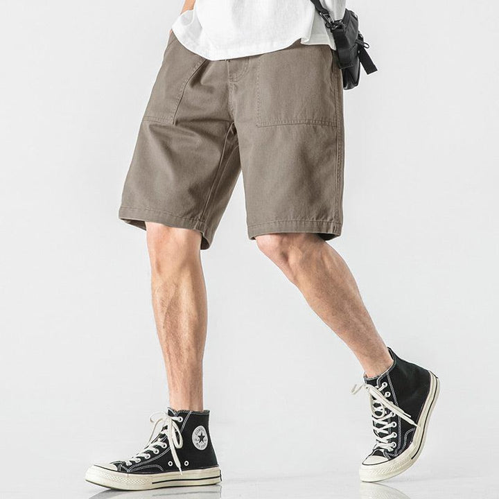 Drawstring Elastic Track Shorts