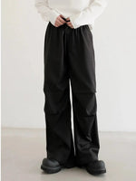 Drawstring Elastic Waist Paratrooper Pants
