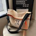 Drawstring Embroidered Logo Canvas Bag