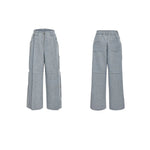 Drawstring Hoodie Wide-Leg Pants Set