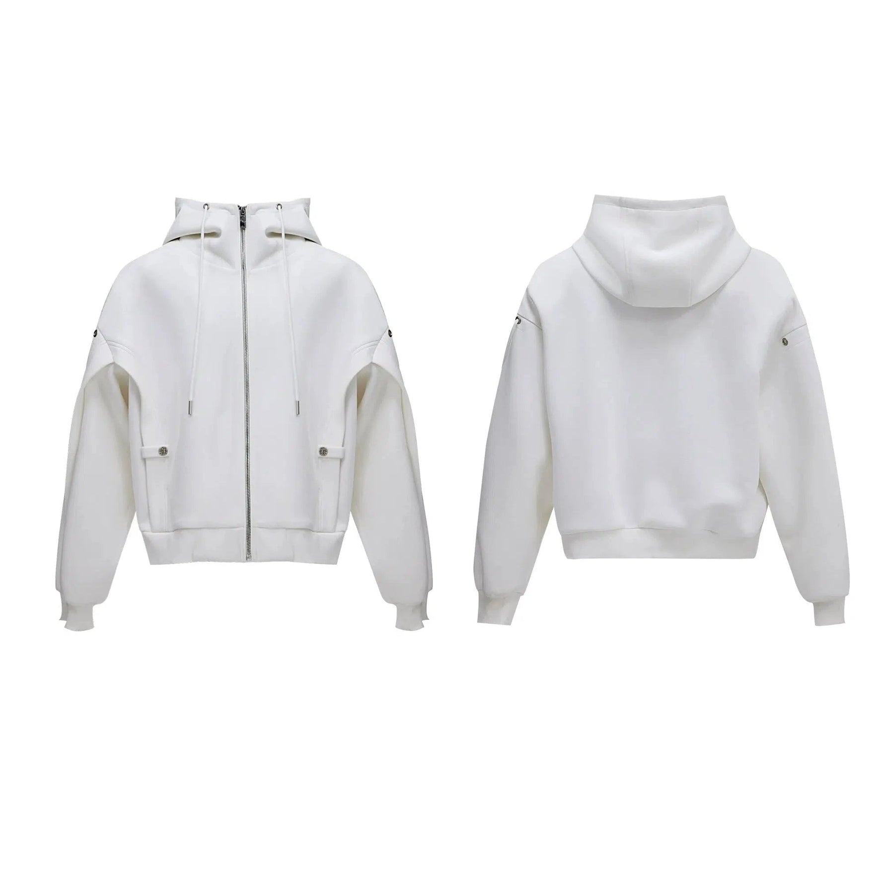 Drawstring Hoodie Wide-Leg Pants Set