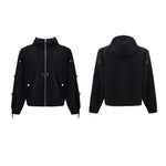 Drawstring Hoodie Wide-Leg Pants Set