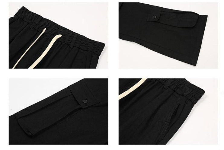 Drawstring Multi Pocket Cargo Pants
