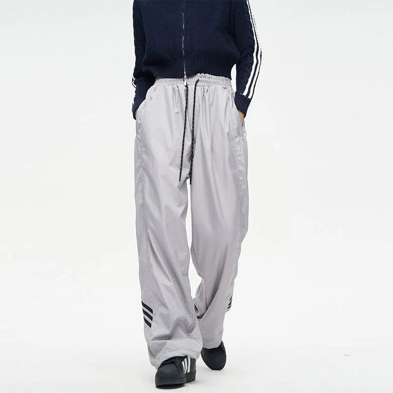 Drawstring Nylon Track Pants