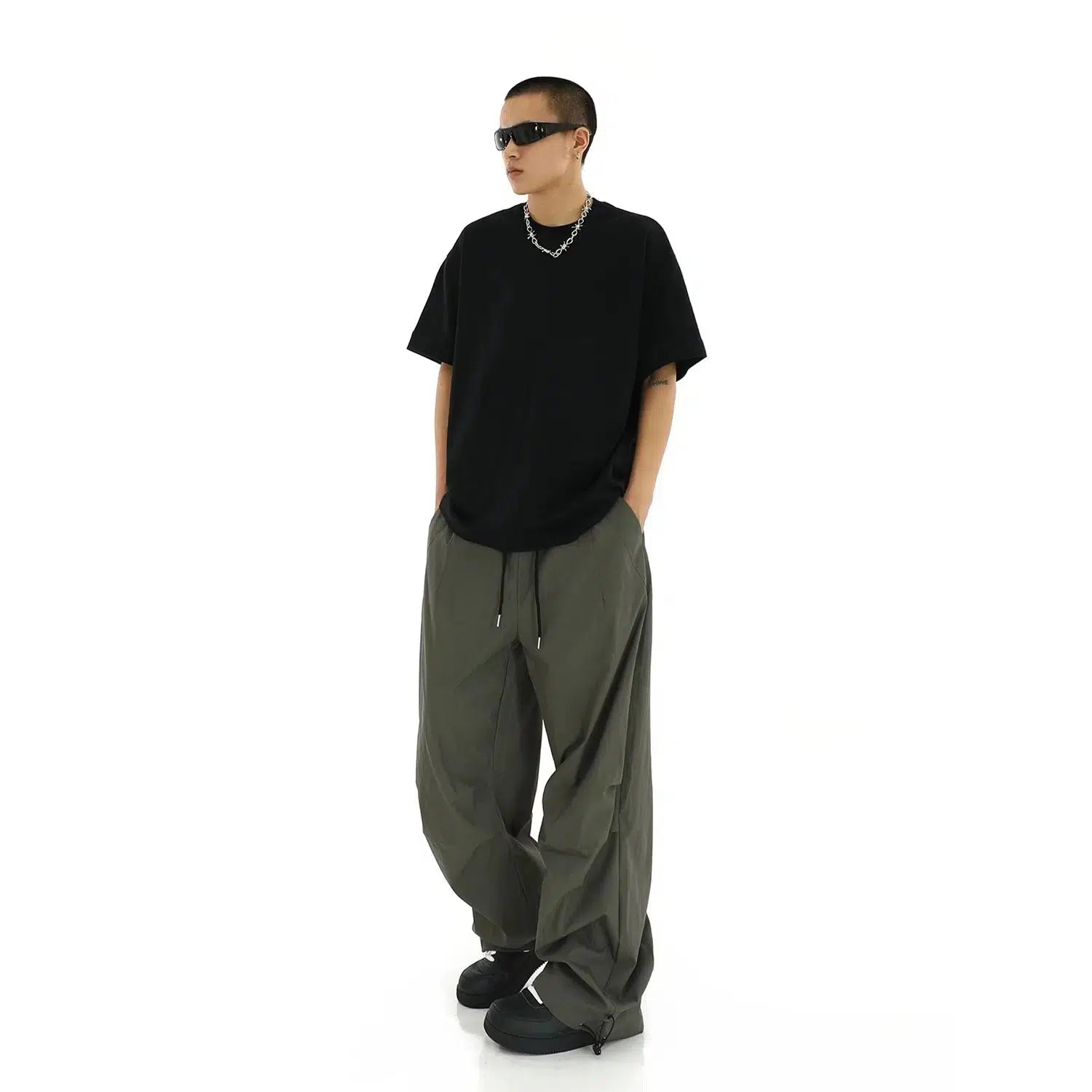 Drawstring Paratrooper Pants