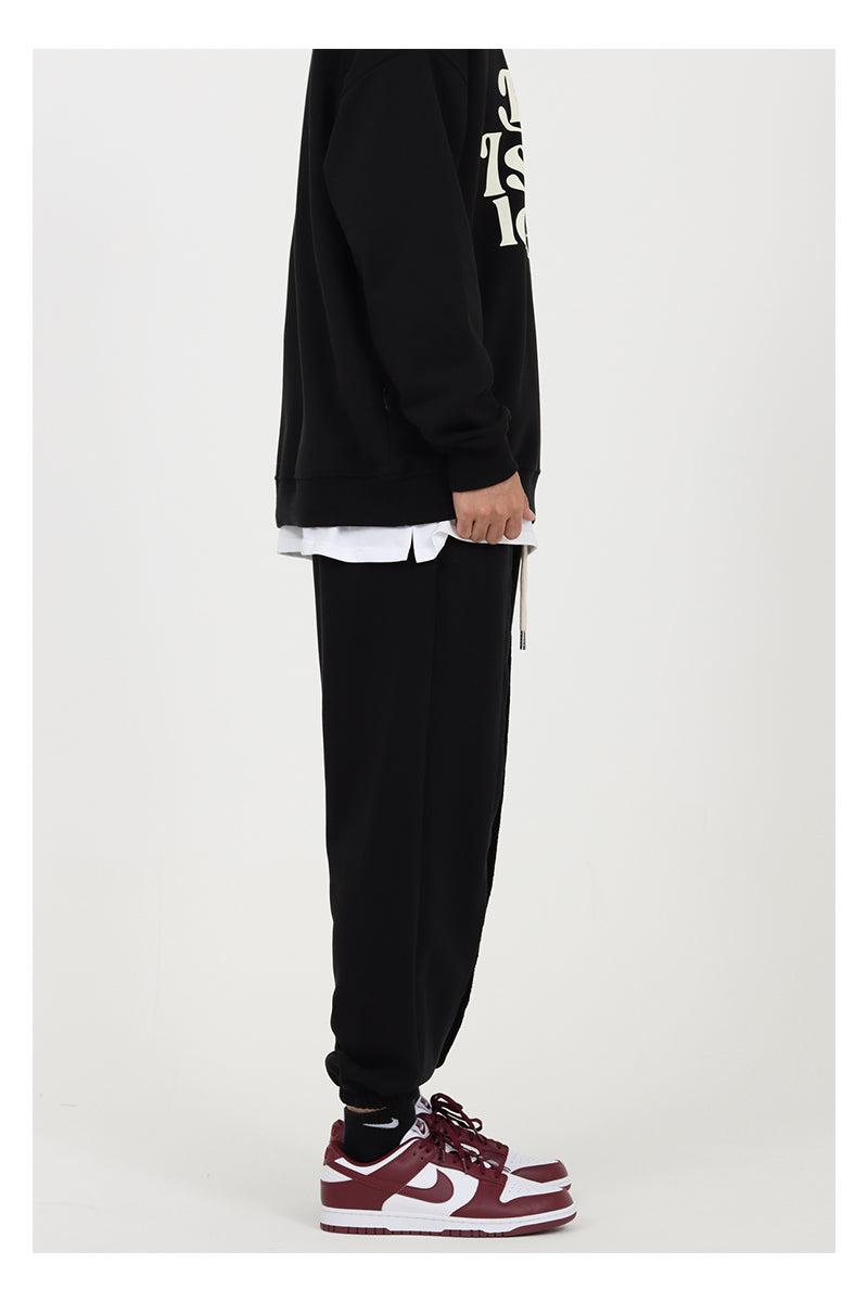 Drawstring Sewing Stitching Sports Pants