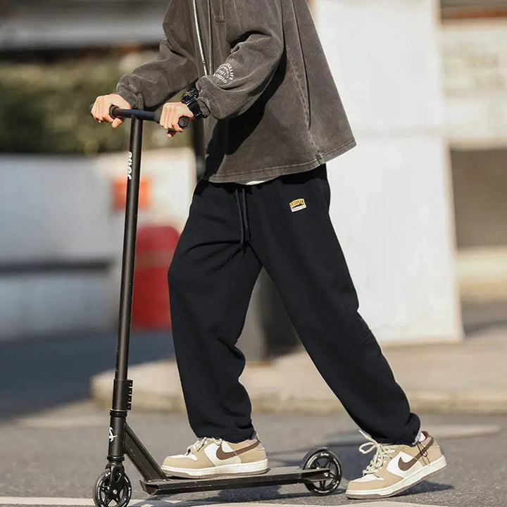 Drawstring Waist Sports Pants