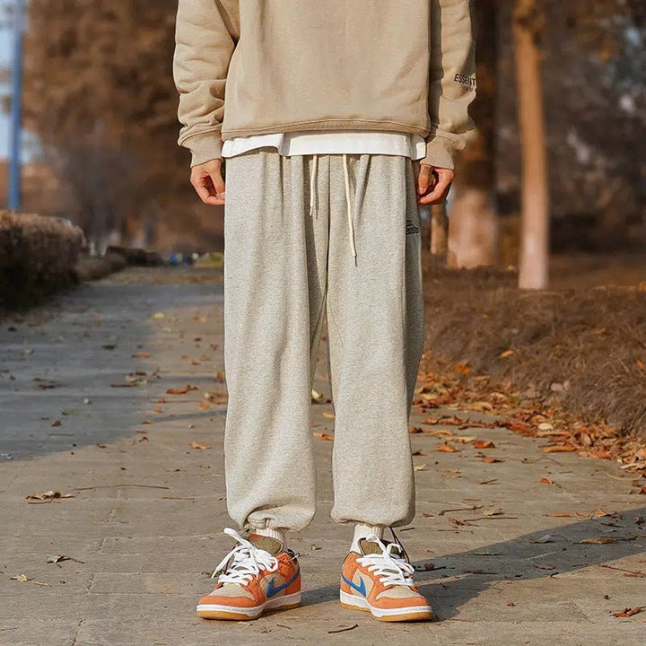 Drawstring Waist Sports Pants