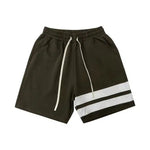 Drawstring Waist Striped Shorts