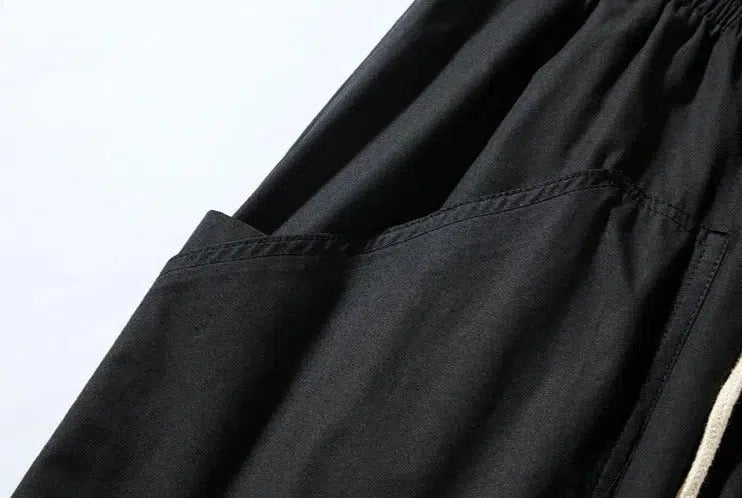 Drawstring Wide Leg Pants