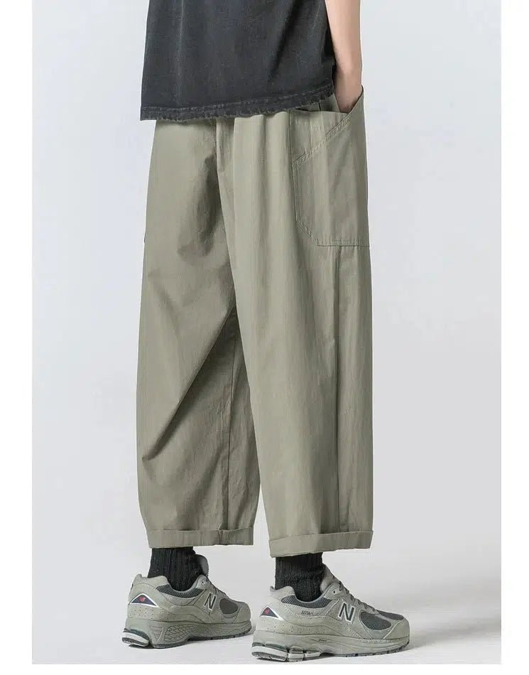 Drawstring Wide Leg Pants