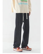 Drawstring Yellow Mud-dyed Distressed Jeans