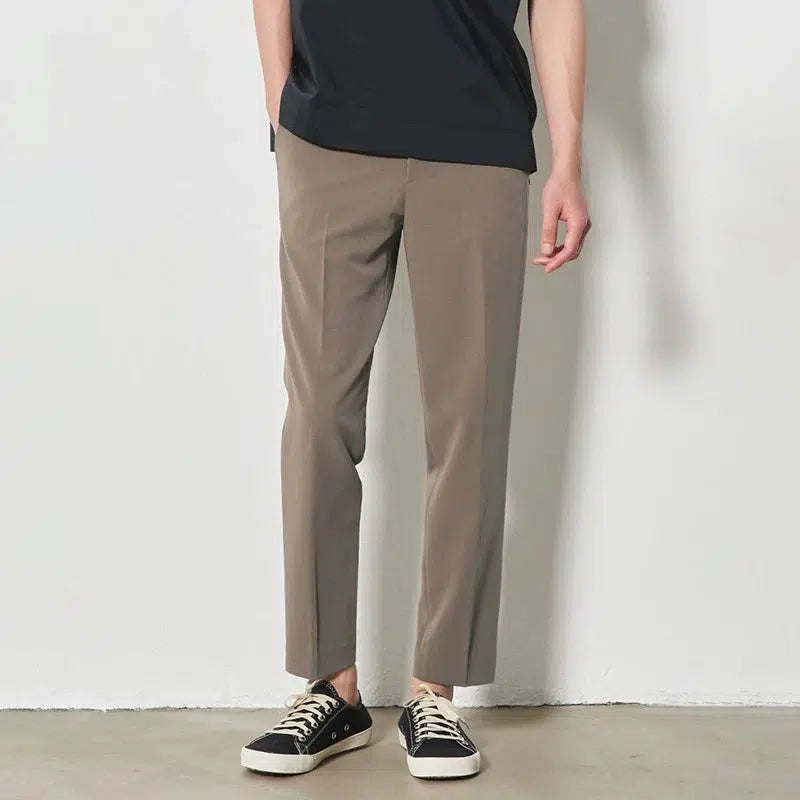 Elastic Cropped Formal Pants