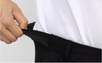 Elastic Cropped Suit Pants