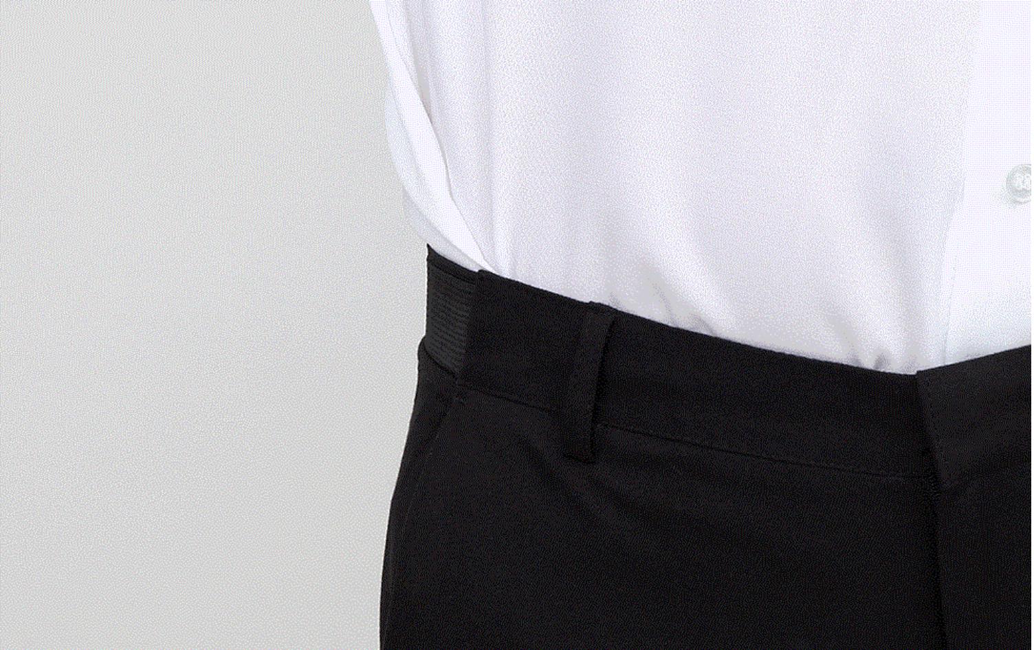 Elastic Cropped Suit Pants