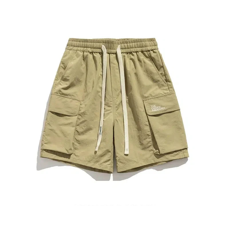 Elastic Waist Cargo Shorts