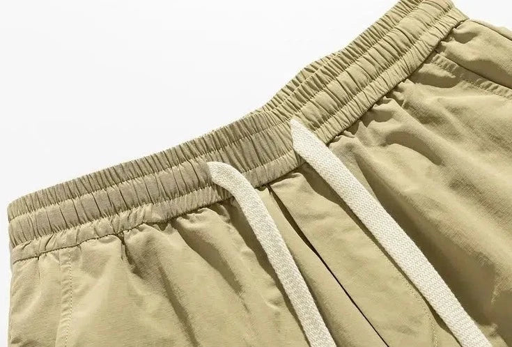 Elastic Waist Cargo Shorts