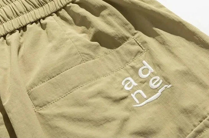 Elastic Waist Cargo Shorts