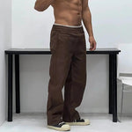 Elastic Waist Casual Pants