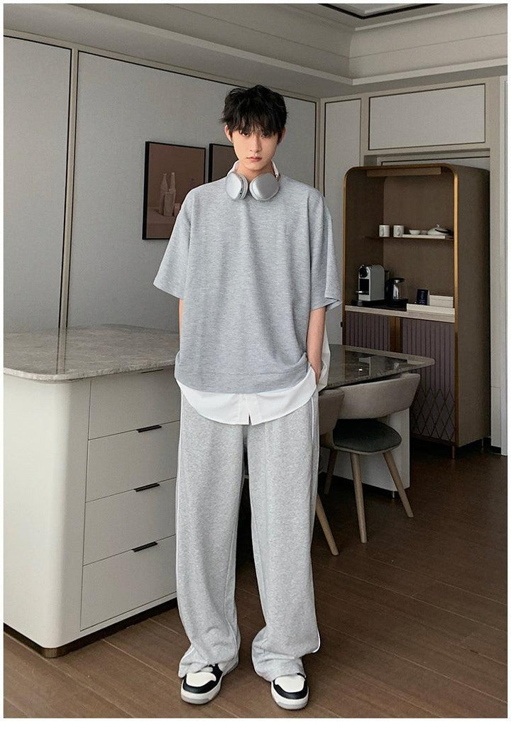 Elastic Waist Casual Pants