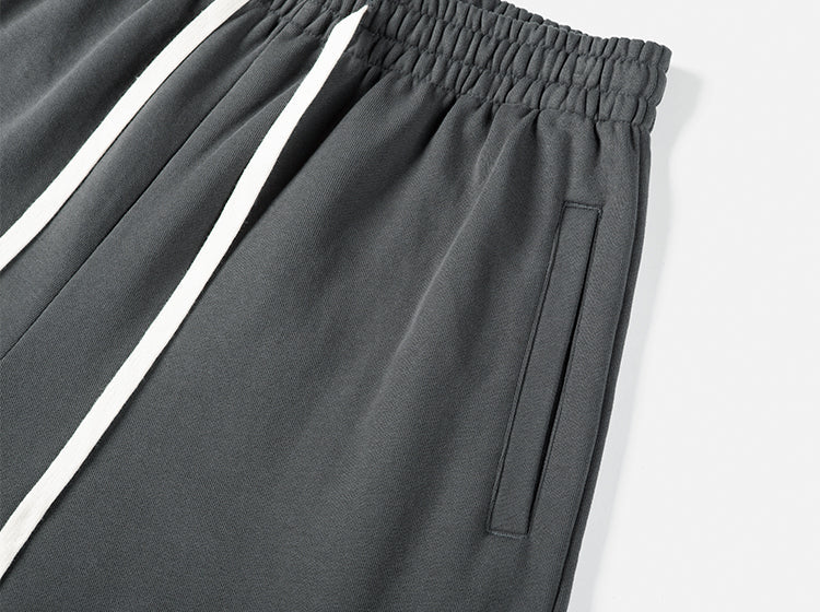 Elastic Waist Drawstring Shorts