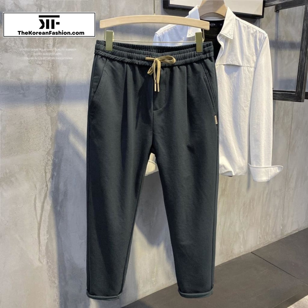 Elastic Waist Drawstring Sports Pants