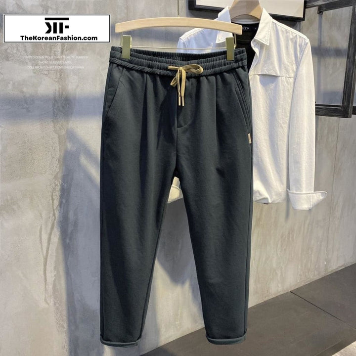 Elastic Waist Drawstring Sports Pants