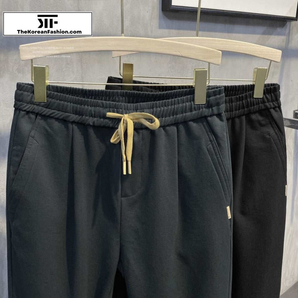Elastic Waist Drawstring Sports Pants