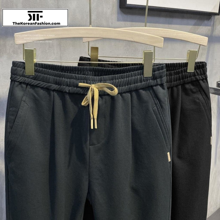Elastic Waist Drawstring Sports Pants