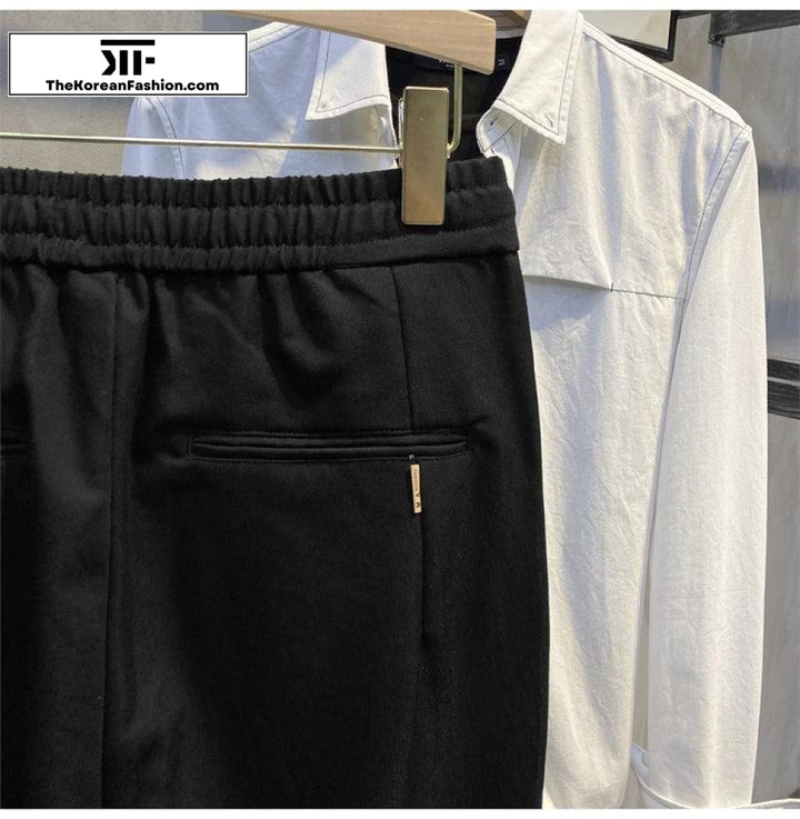 Elastic Waist Drawstring Sports Pants